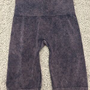 purple tie dye biker shorts